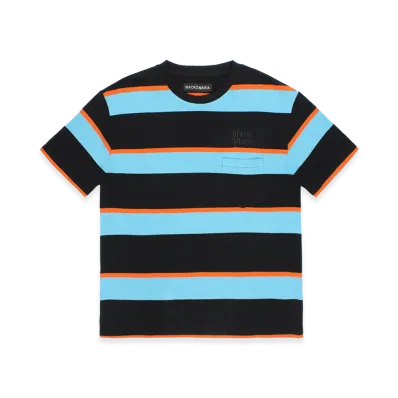 WACKO MARIA Striped T-Shirt "Light Blue"