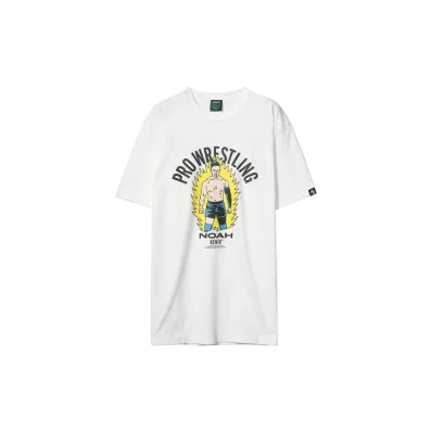 PRO WRESTLING NOAH 25th ANNIV \ Mongra POP Illustration T-SHIRT (KENTA) "WHITE"