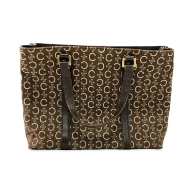 CELINE C Macadam Hand Bag "Brown"