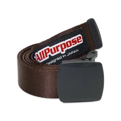 SEDAN ALL-PURPOSE Skate Logo Nylon Web Belt "Dark Brown"