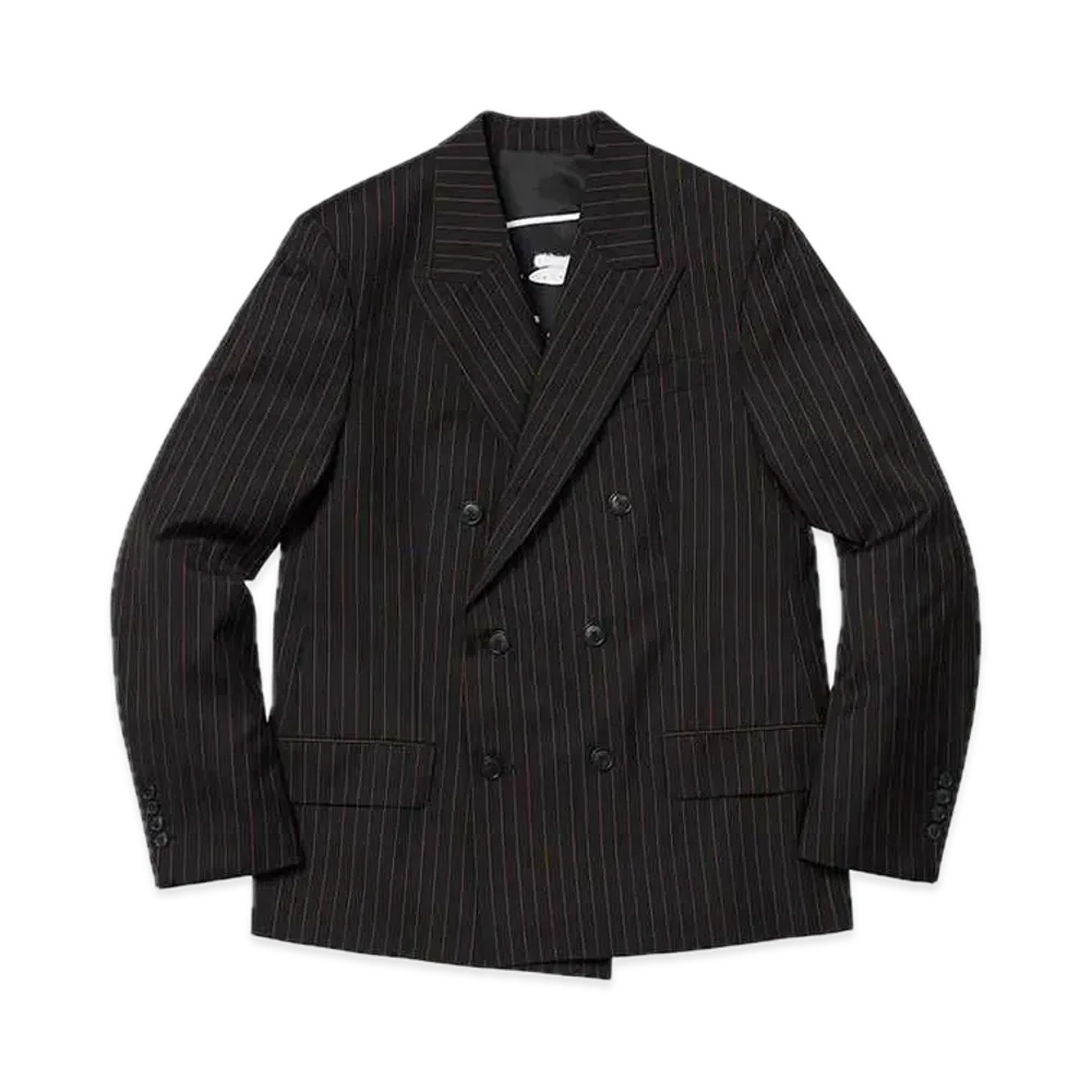 Supreme x Jean Paul Gaultier Pinstripe Double Breasted Blazer "Black"
