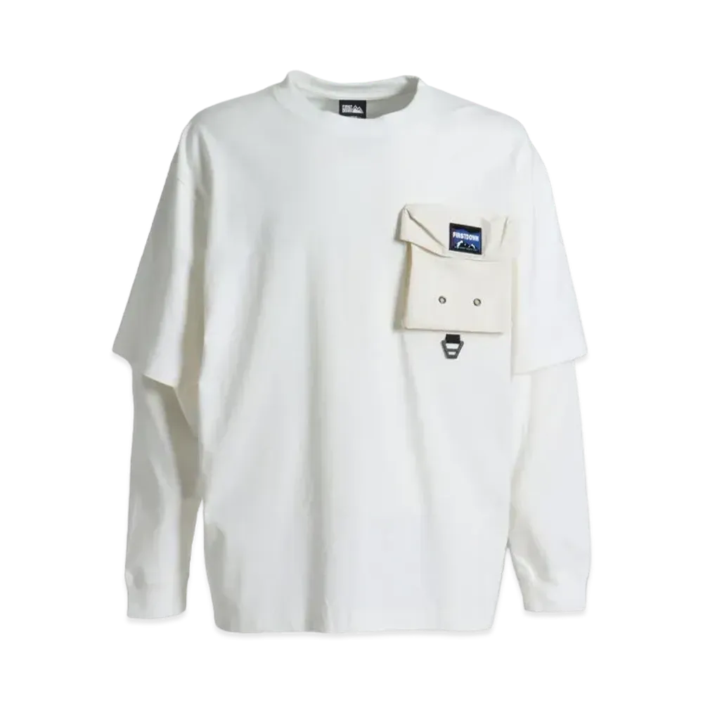 FIRST DOWN LAYERED L/S T "Off White"