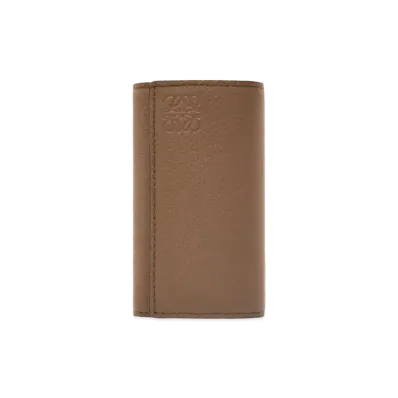 LOEWE Key Case Soft Grain Calf "Winter Brown"