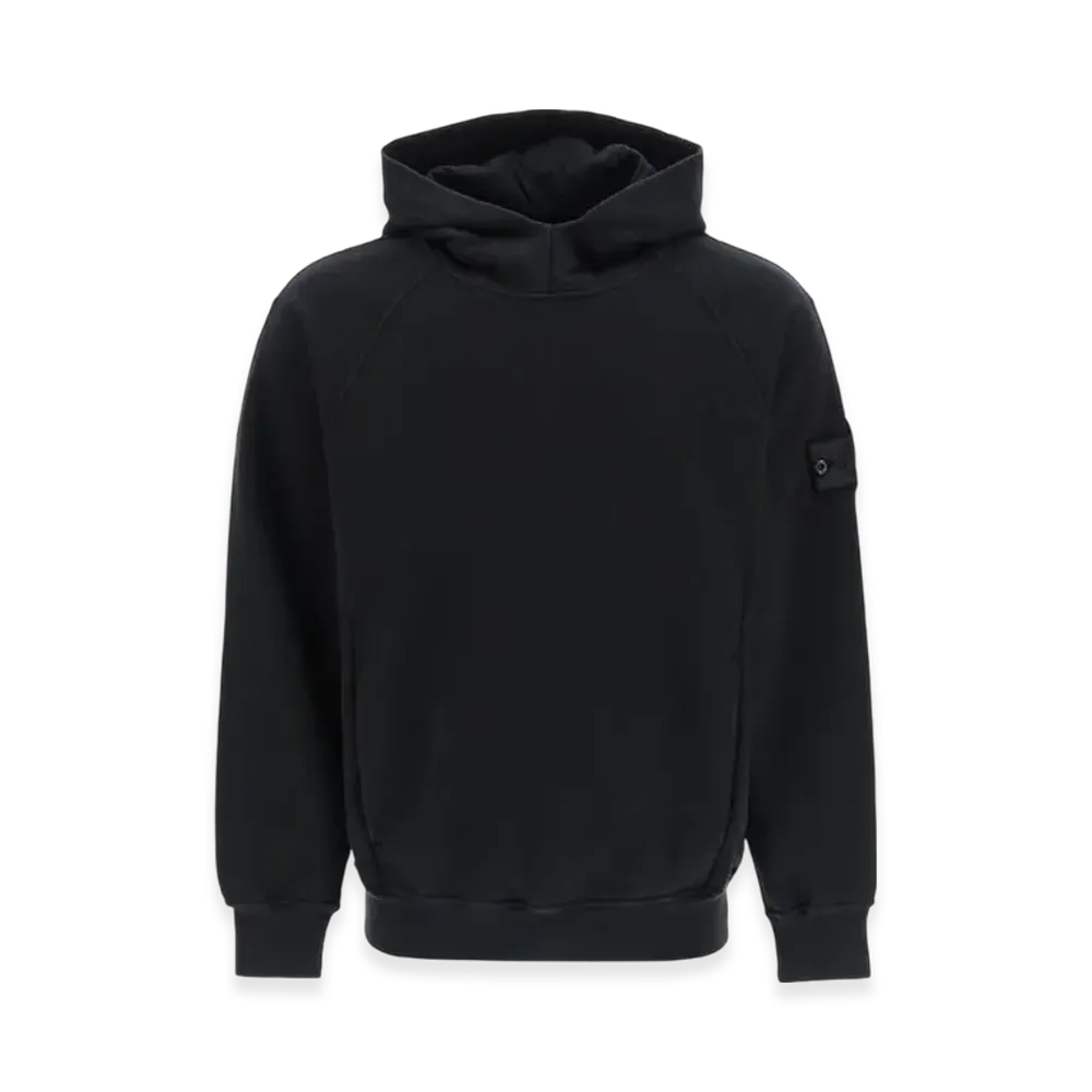 Stone Island Shadow Project 60219 Embroidery Cotton Fleece Hooded Sweatshirt - 23SS "Black"