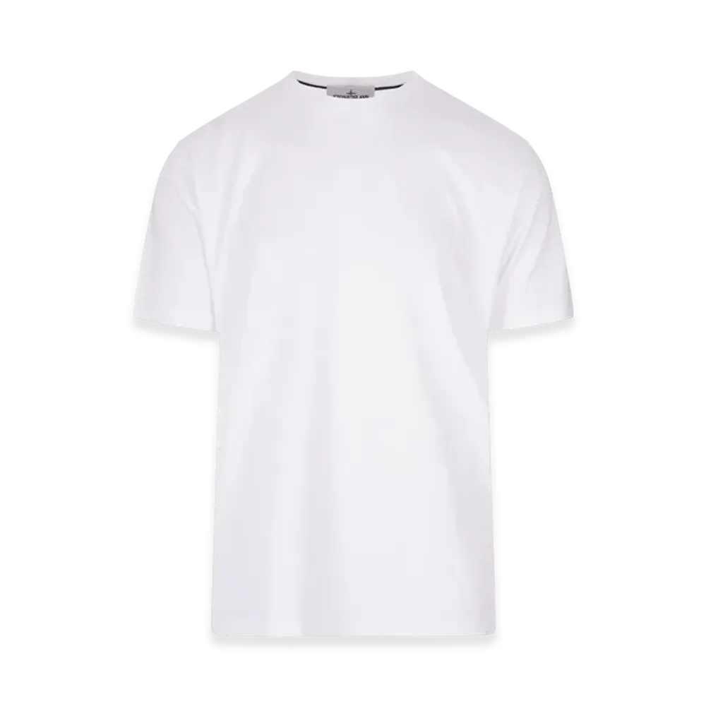 Stone Island 21560 Cotton Jersey Garment Dyed T-Shirt - 22FW "White"