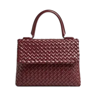 Bottega Veneta Patti Shoulder Bag "Cherry"