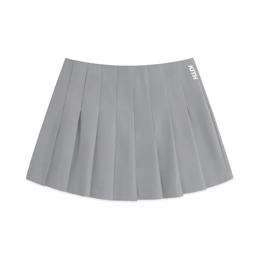 Kith Women's Ruri Reflective Pleated Mini Skirt "Reflective"
