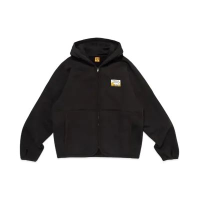 HUMAN MADE Fleece Sweat Zip Hoodie "Black"