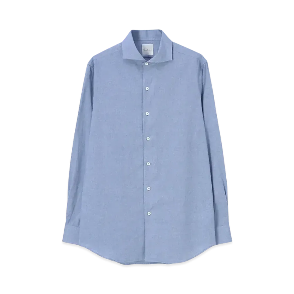 Paul Smith Herringbone Dress Shirt "Blue"