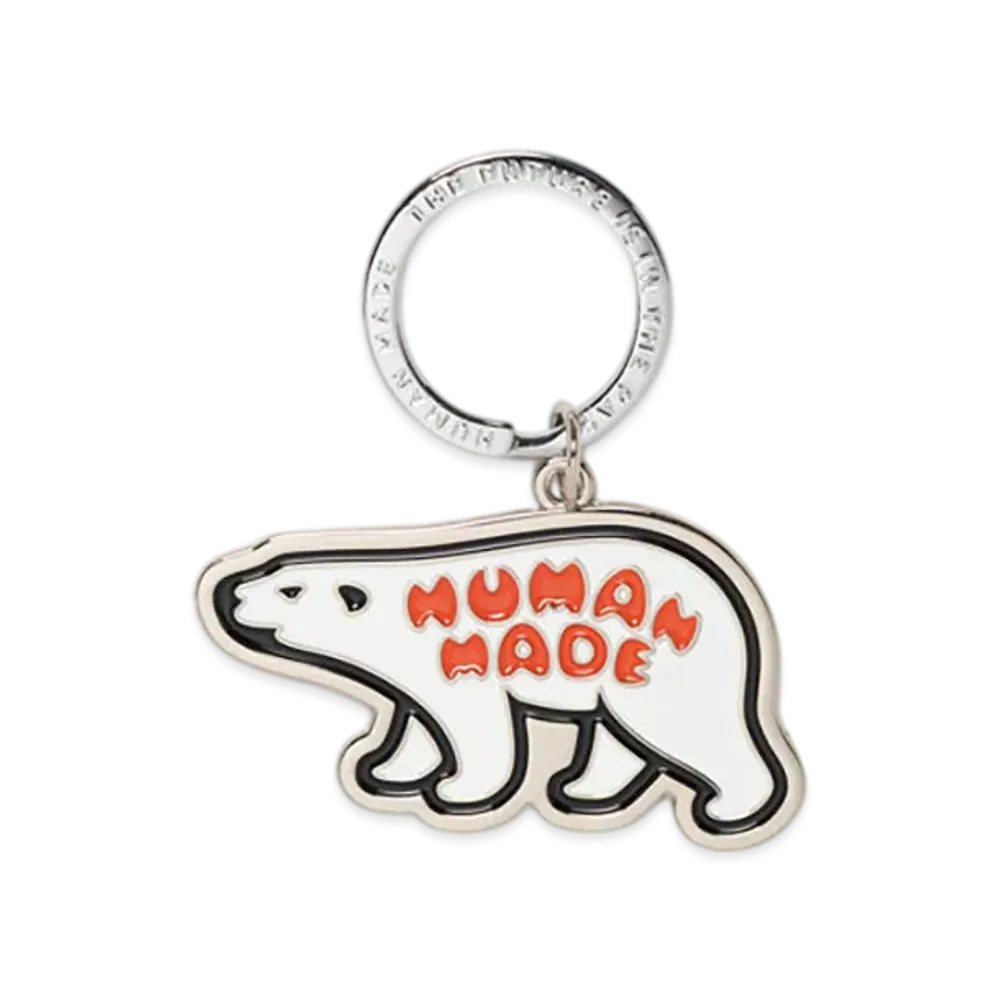 HUMAN MADE Animal Keyring "White"