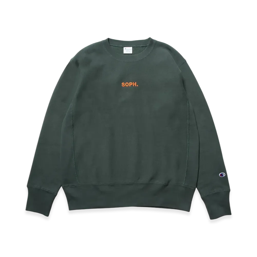 Champion x SOPH. Reverse Weave Crewneck Sweat "Green"