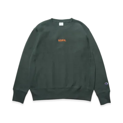 Champion x SOPH. Reverse Weave Crewneck Sweat "Green"