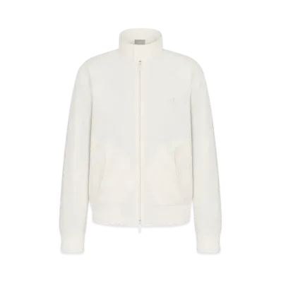 Dior Men's CD Diamond Blouson Jacket Cotton Twill "White"