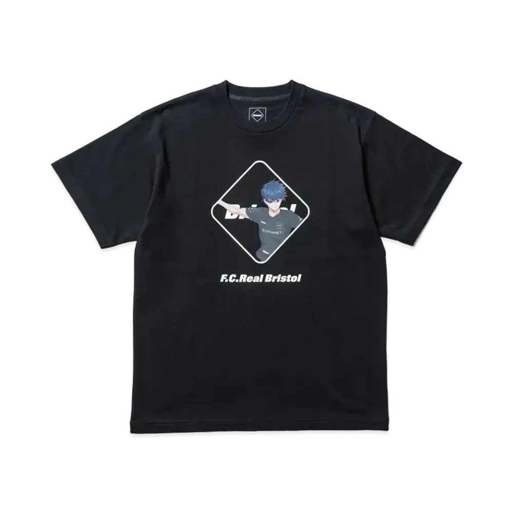 F.C.Real Bristol x BLUE LOCK S/S Tee ISAGI "Black"