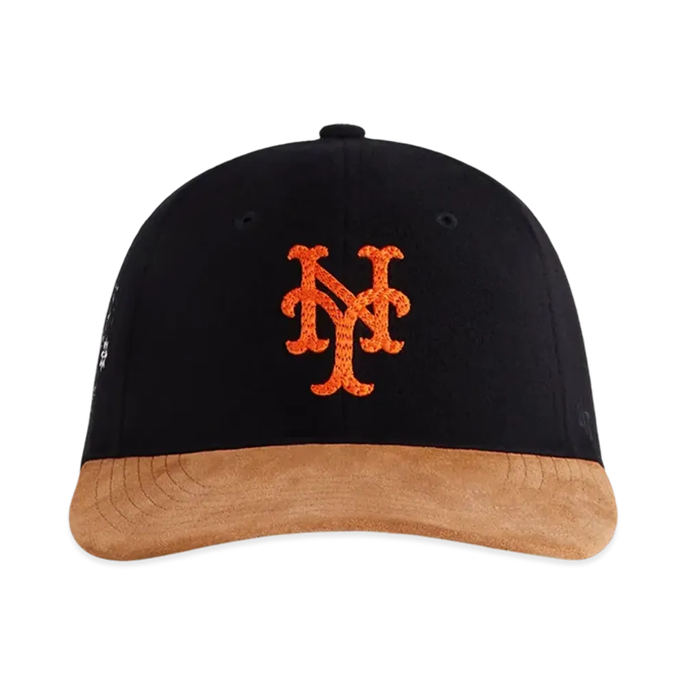 Kith x '47 for the New York Mets Heavy Twill Suede Brim Franchise LS Cap "Black"