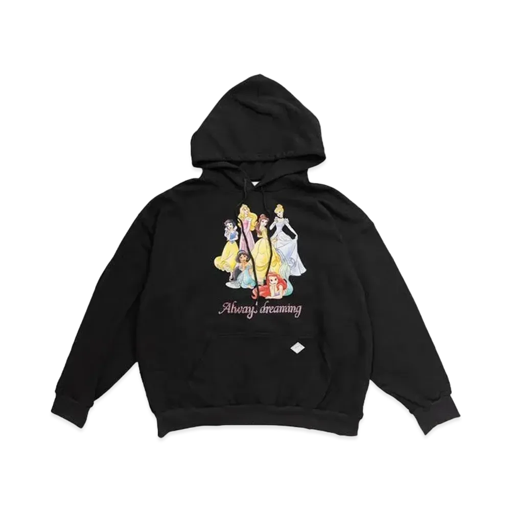 el conductorH STONE DECORATED HOODED SWEATER 'PRINCESS "BLACK"