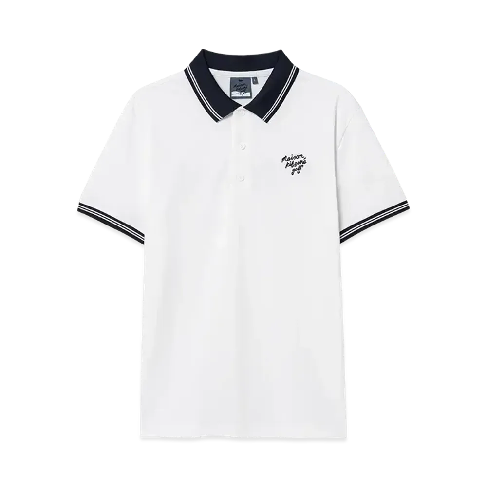 Maison Kitsune Golf Logo Polo "White"