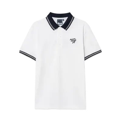 Maison Kitsune Golf Logo Polo "White"