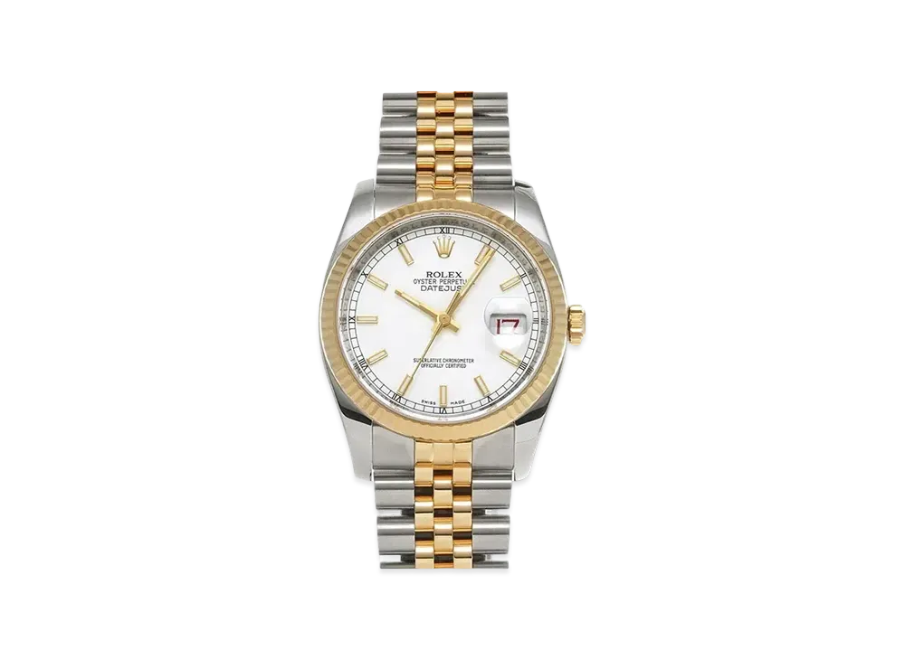ROLEX Datejust "White/Stainless Steel/Yellow Gold"