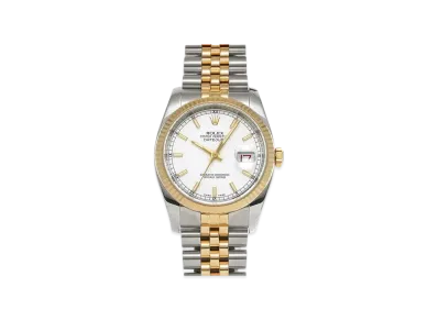 ROLEX Datejust "White/Stainless Steel/Yellow Gold"