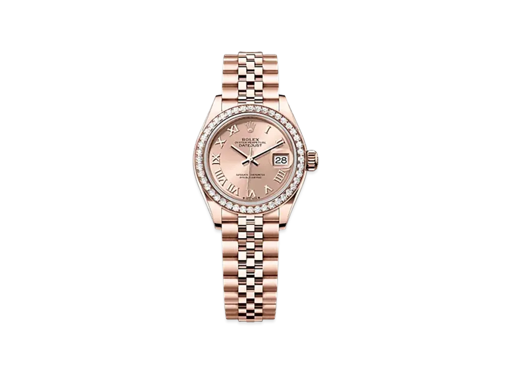 ROLEX Lady-Datejust 28mm Everose Gold Diamond 279135RBR "Rose-colour"