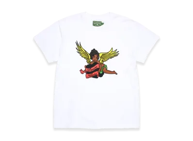 DENIM TEARS Black Cherub Tee "White"