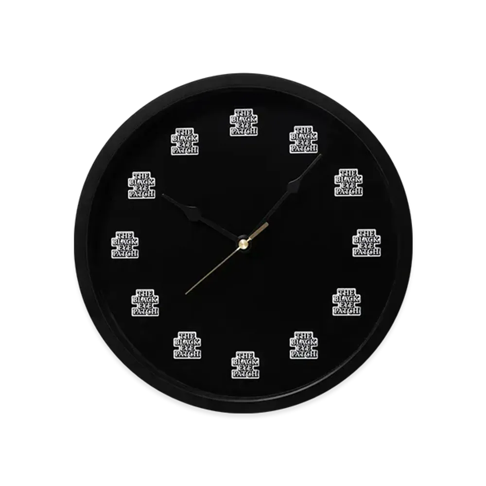 BlackEyePatch OG Label Clock "Black"
