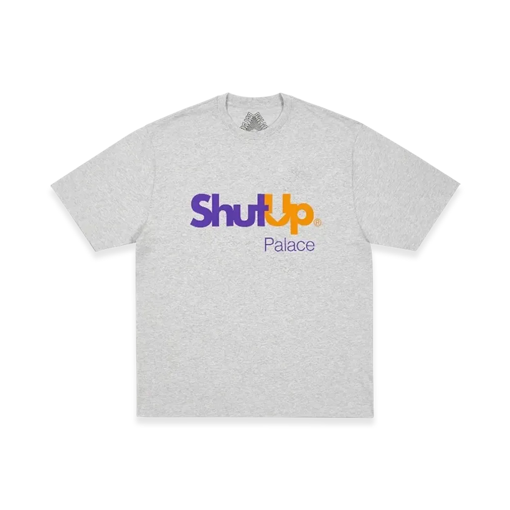 PALACE Shut Up T-Shirt "Grey Marl"