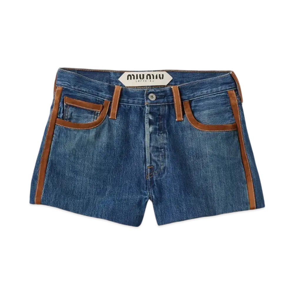MIU MIU Women's Denim Shorts "Navy"