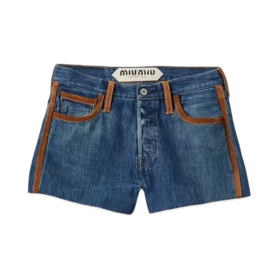 MIU MIU Women's Denim Shorts "Navy"