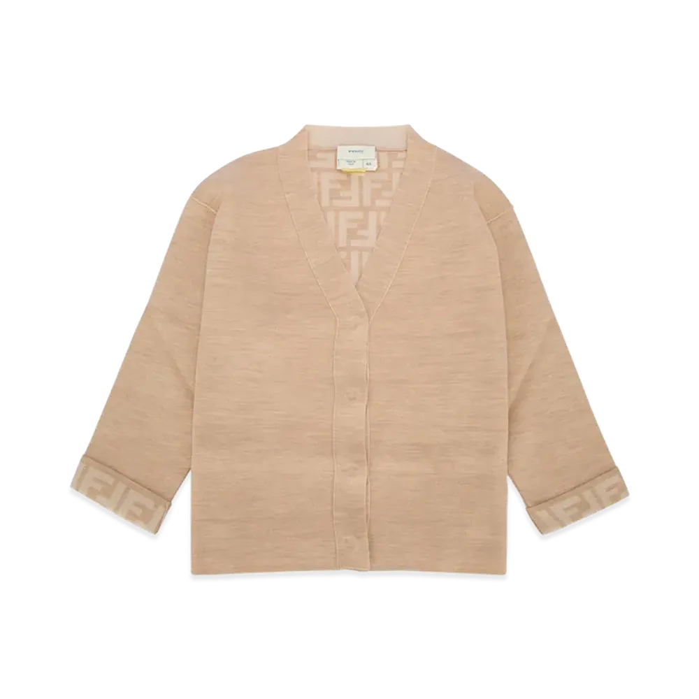FENDI Kids Cardigan "Beige"