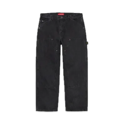Supreme Double Knee Denim Painter Pant "Black"