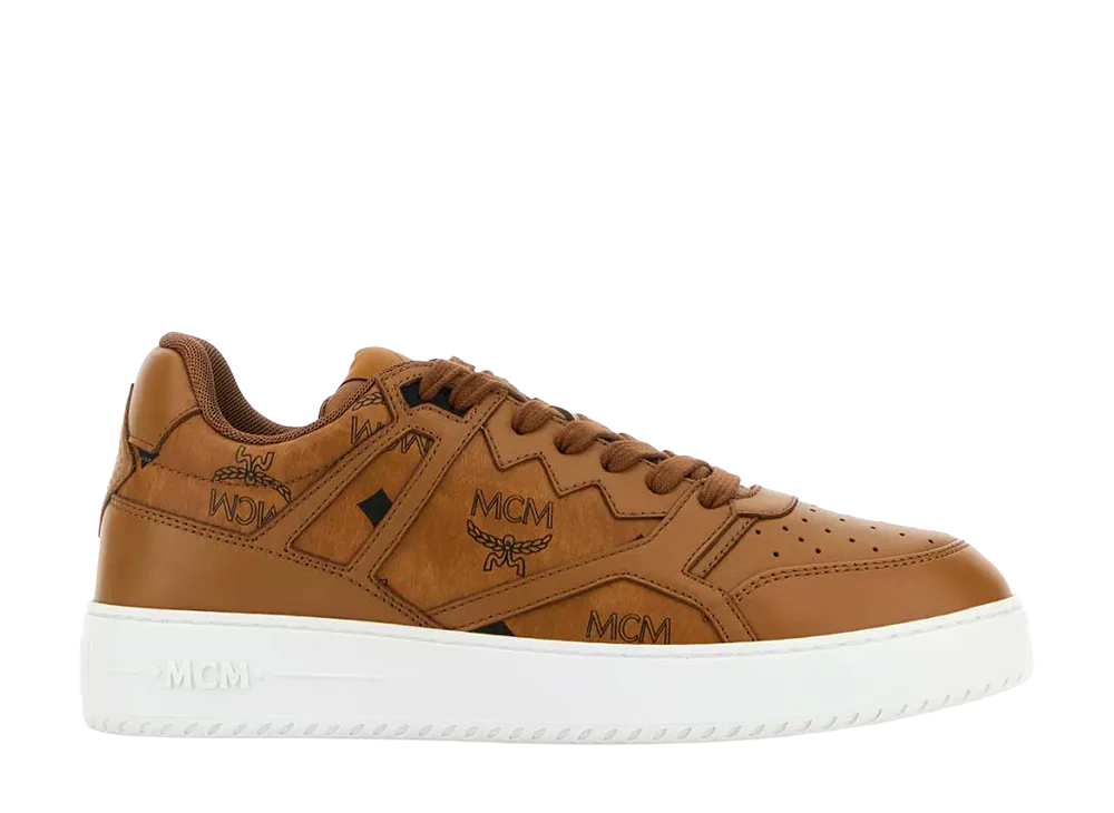 MCM Printed Canvas Terrain Sneakers "Brown"