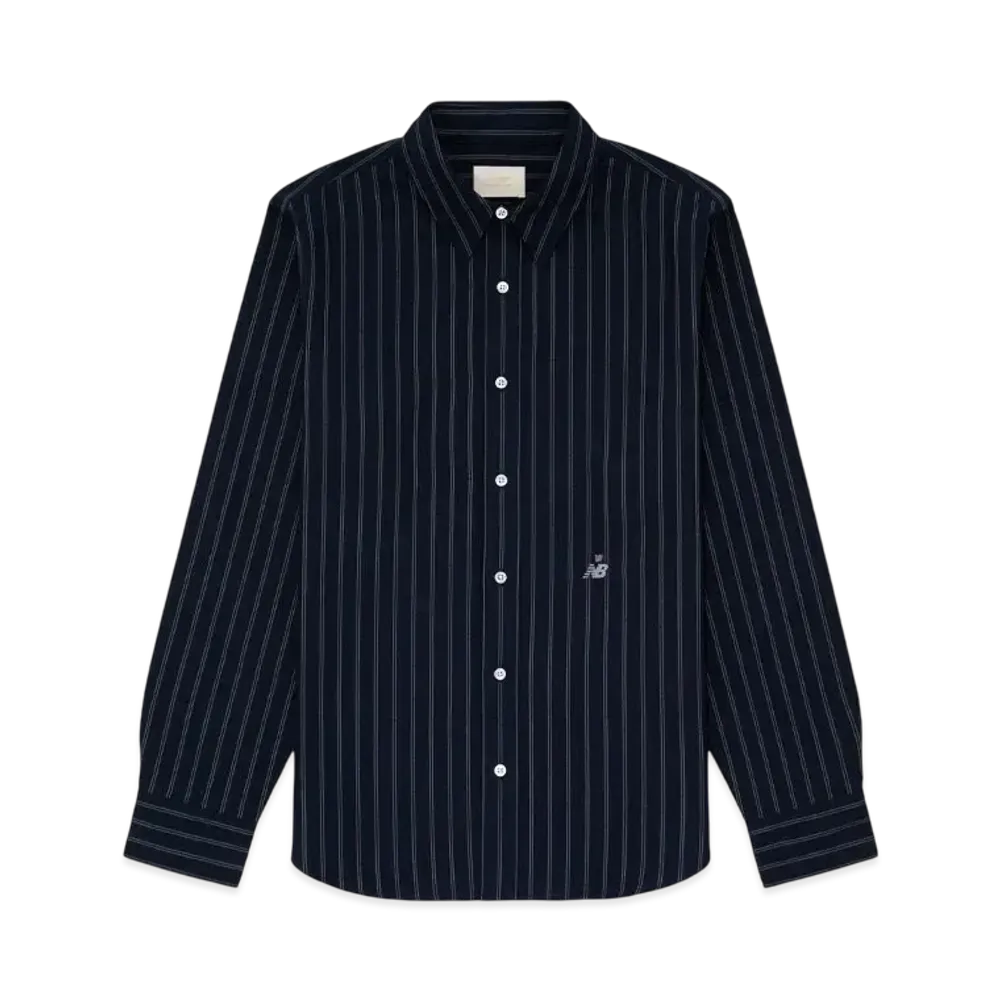 Aime Leon Dore x New Balance 997 Striped Oxford Shirt "Navy"