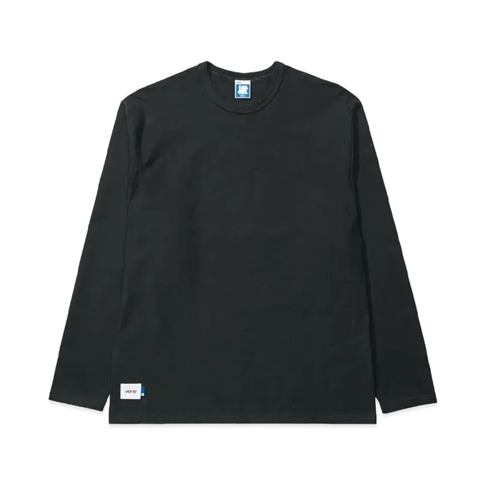 UNDEFEATED STENCIL L/S TEE - 10079 "Black"
