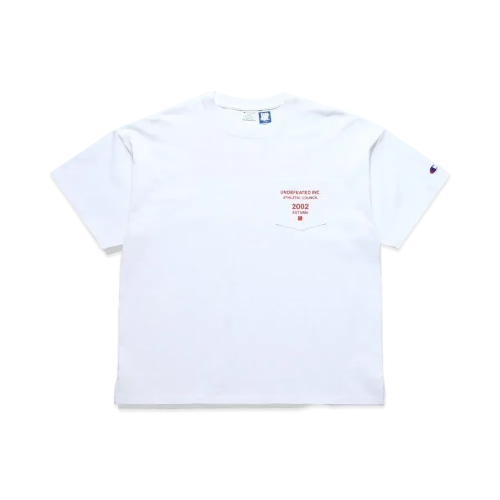 UNDEFEATED CHAMPION ATHLETIC COUNCIL LOOSE S/S TEE - C8-T325 "White"