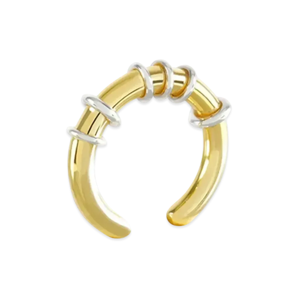 WE11DONE Hoop Ring "Gold"