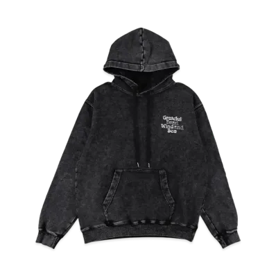 WIND AND SEA x Grateful Dead Sulfer Hooded Sweatshirt "Black"