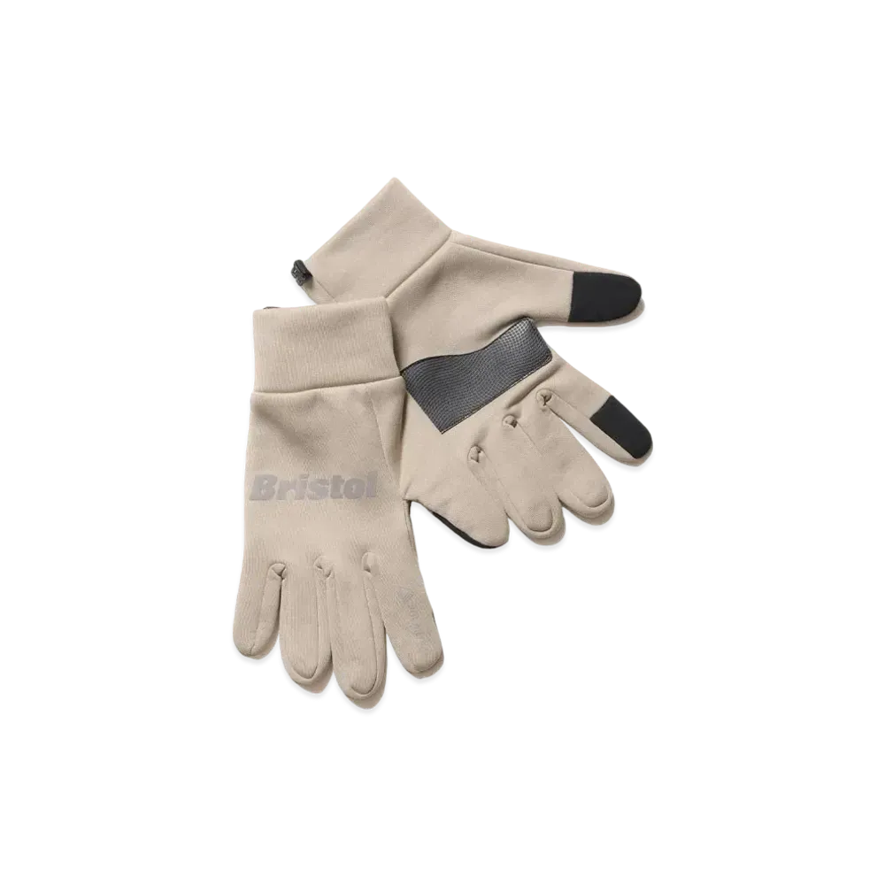 F.C.Real Bristol Polartec Power Strech Touch Gloves "Beige"