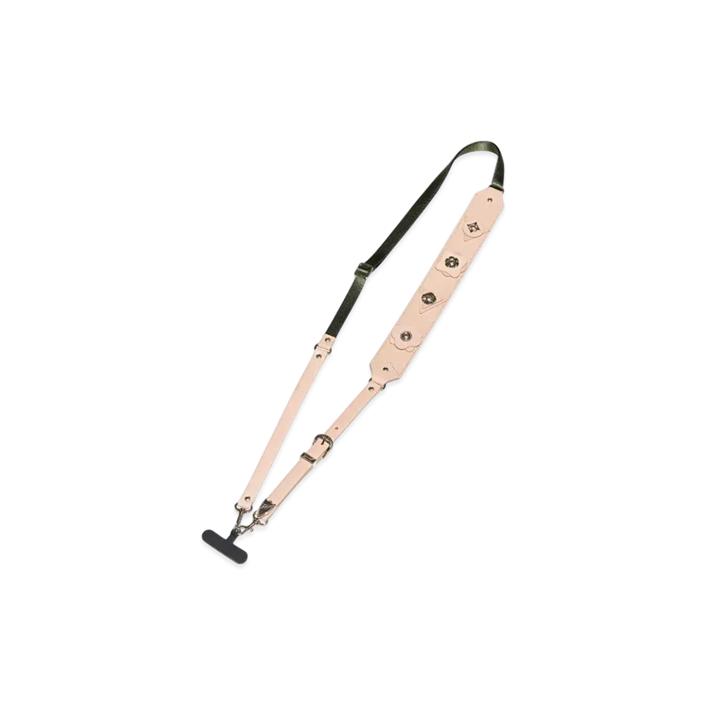 TOGA TOO Leather phone strap "Beige"