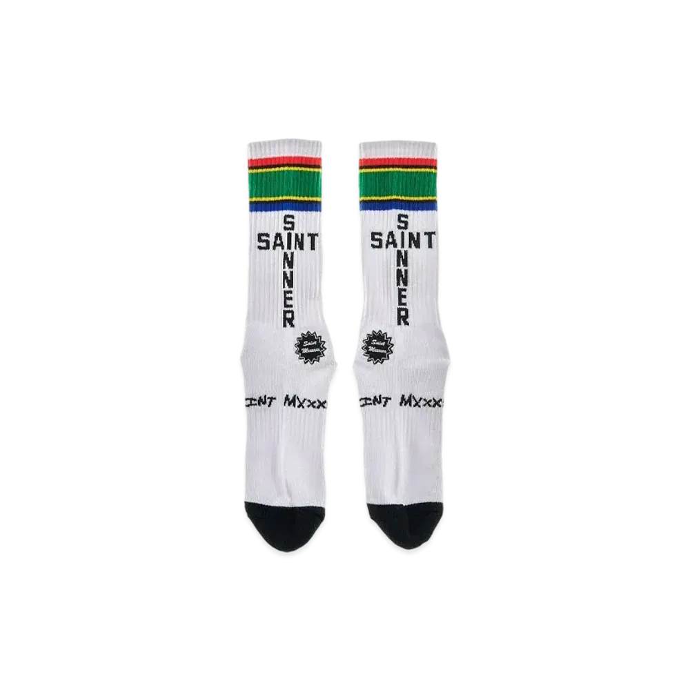 SAINT Mxxxxxx Socks/South Africa "White"