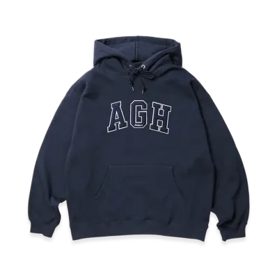 APHRODITEGANG Agh Patch Hooded Sweat Shirt "Navy"