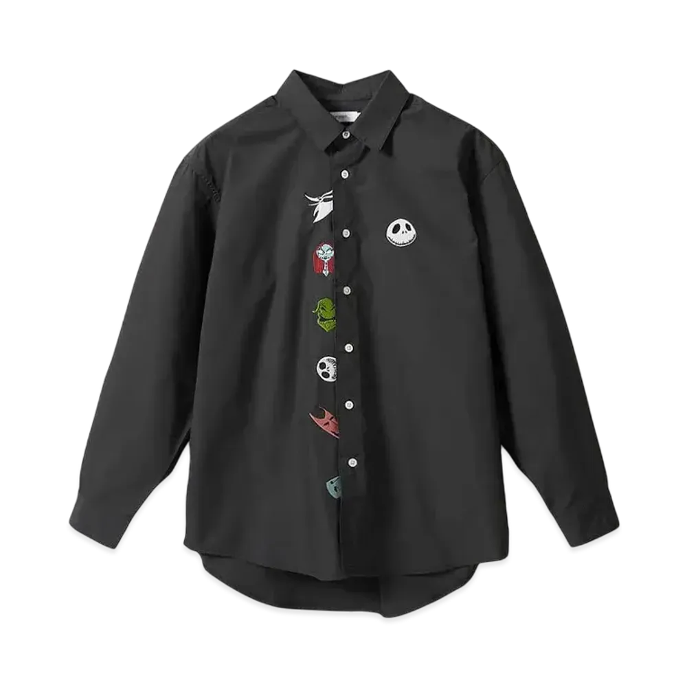 graniph x THE NIGHTMARE BEFORE CHRISTMAS Halloween Town Residents Loose Fit Shirt "Sumikuro"