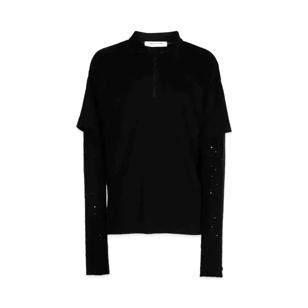 1017 ALYX 9SM Double Sleeve Zip Top "Black"