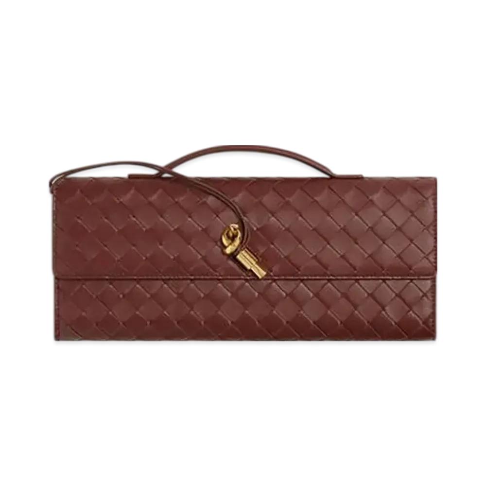 Bottega Veneta Andiamo Clutch "Sapele"