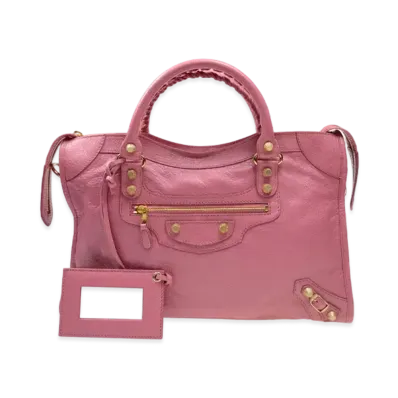 BALENCIAGA Lambskin Handbag "Pink"