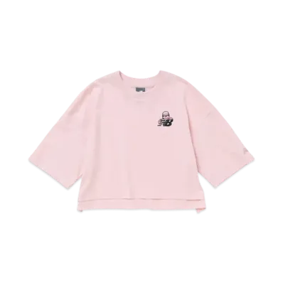 BEAMS T x New Balance x Face Oka Women Small Logo T-Shirt "RoseSugar"