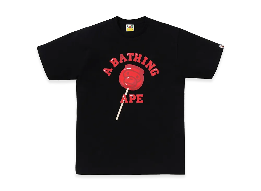 A BATHING APE Baby Milo Candy Apples Tee "Black"