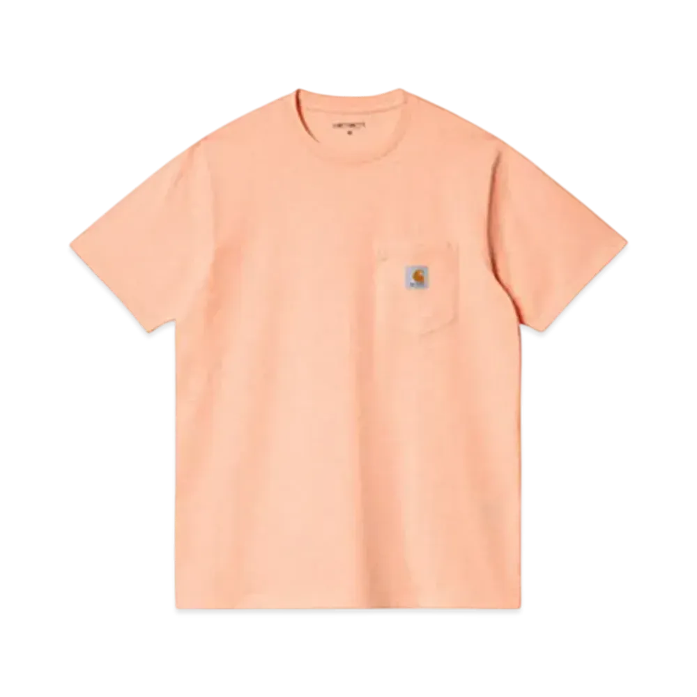 Carhartt WIP T-Shirt Short Sleeve S/S Pocket T-Shirt Men'S Women'S "Grapefruit Heather"
