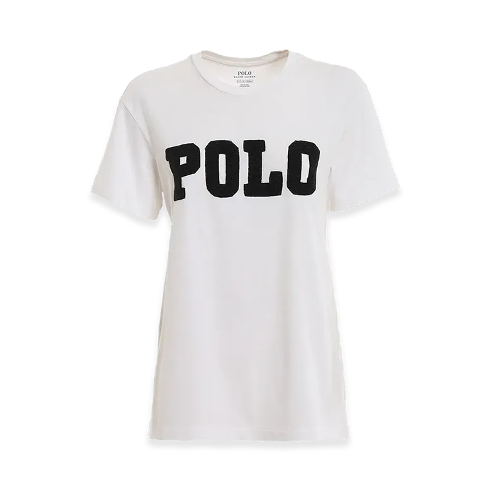 Polo Ralph Lauren Women's Polo Beaded T-Shirt "White"